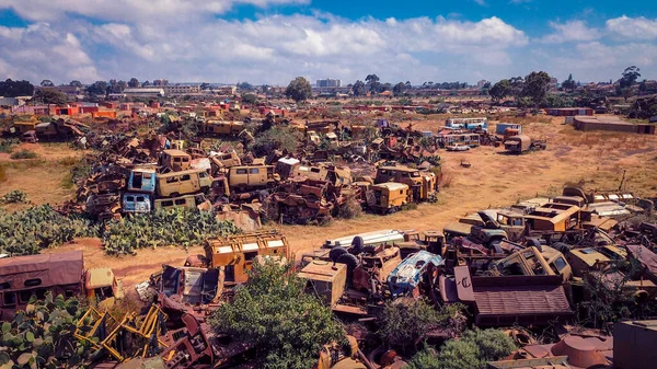 Verlassene Panzer Der Armee Auf Dem Panzerfriedhof Asmara Eritrea — Stockfoto