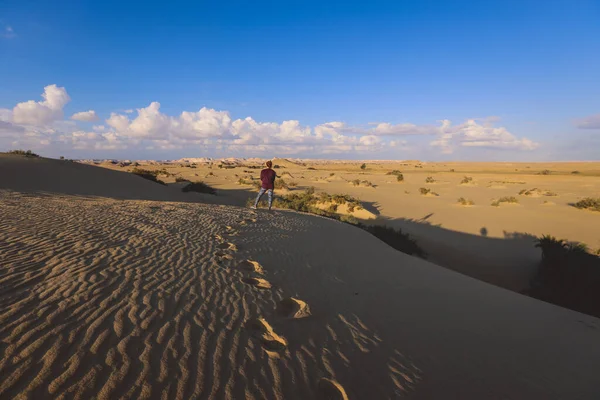 Фото Туризму Заповідній Зоні Білої Пустелі Сахарі Фарафра Оазис Єгипет — стокове фото