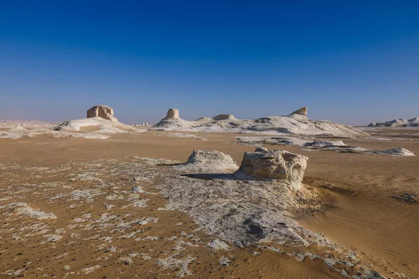 Fantastische Sandformationen White Desert Protected Area Ist Nationalpark Der Oase — Stockfoto