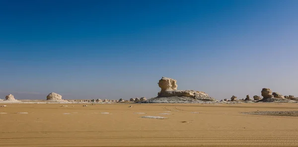 Fantastische Sandformationen White Desert Protected Area Ist Nationalpark Der Oase — Stockfoto