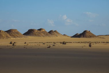 Farafra Oasis, Mısır 'daki Beyaz Çöl Koruma Alanı manzarası
