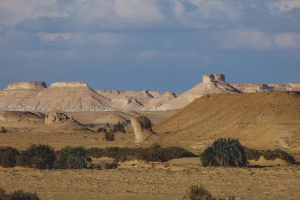 Tájkép Fehér Sivatag Védett Terület Farafra Oázis Egyiptom — Stock Fotó