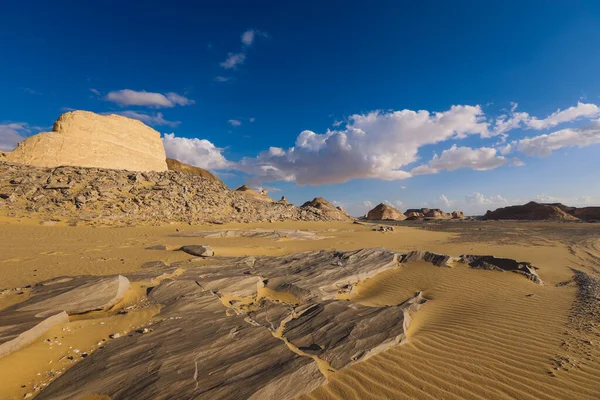 Blick Auf Das Schutzgebiet Weiße Wüste Der Oase Farafra Ägypten — Stockfoto