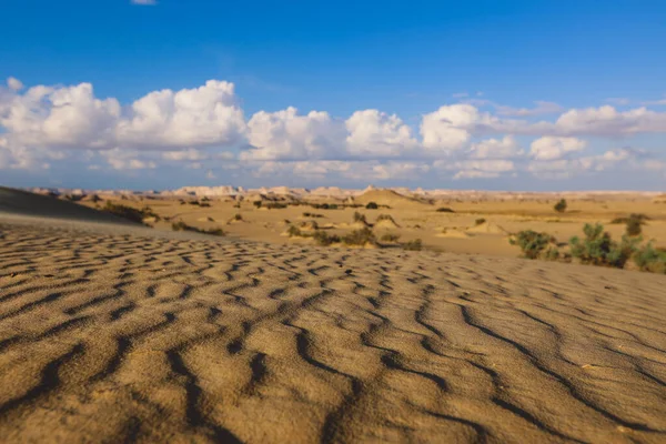 埃及Farafra绿洲白色沙漠保护区景观图 — 图库照片
