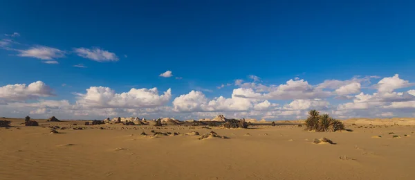 白い砂漠保護地域のサンディヒルズは エジプトのファラフラオアシスの国立公園です — ストック写真