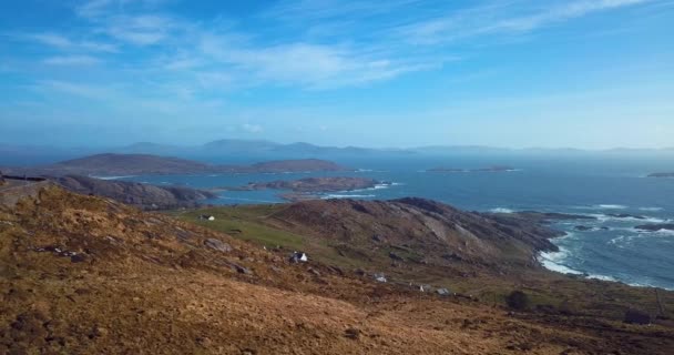 Com Chiste Ring Kerry Lookout Irlandia — Wideo stockowe