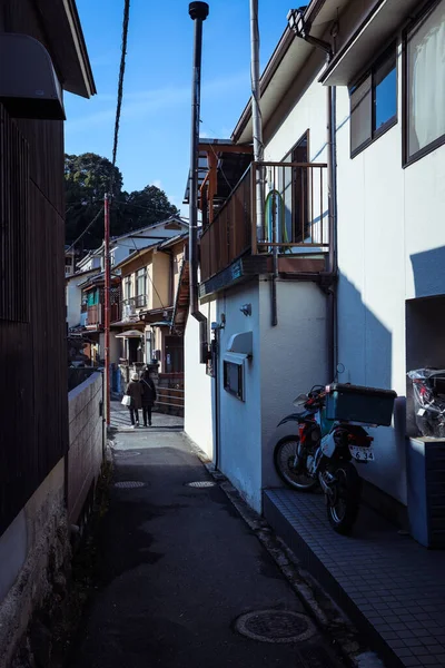 Schöner Blick Auf Die Itsukushima Straßen Auf Der Insel Miyajima — Stockfoto