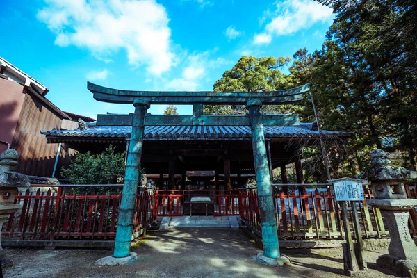 Miyajima Giappone Gennaio 2020 Cityscape Walking Tourists Itsukushima Streets — Foto Stock