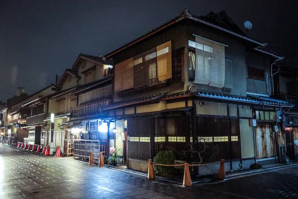 Kyoto Japan Januar 2020 Leere Straßen Der Region Gion — Stockfoto