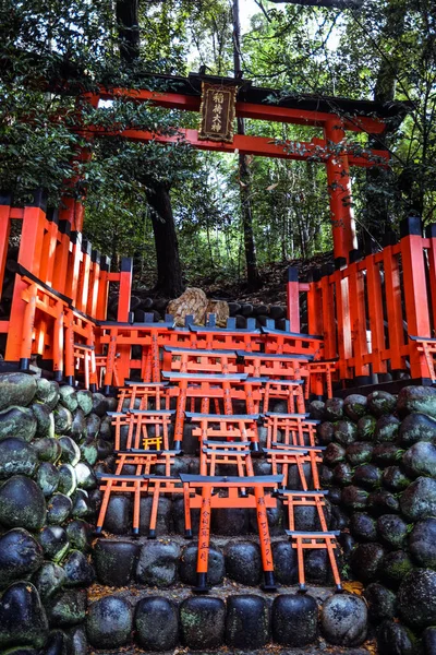 Κιότο Ιαπωνία Ιανουαρίου 2020 Ναός Fushimi Inari — Φωτογραφία Αρχείου
