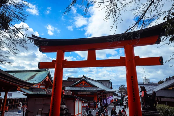 Кіото Японія Січня 2020 Храм Фусімі Інарі — стокове фото