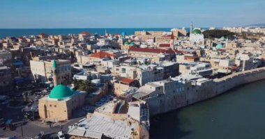 Akko, İsrail 'in tarihi kısmının havadan görünüşü