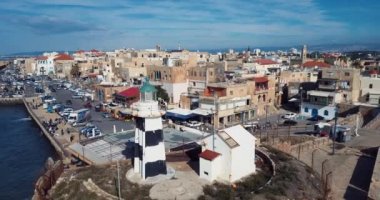 Akko, İsrail 'in tarihi kısmının havadan görünüşü