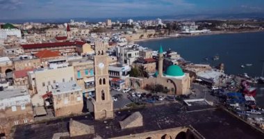 Akko, İsrail 'in tarihi kısmının havadan görünüşü
