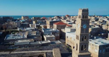 Akko, İsrail 'in tarihi kısmının havadan görünüşü