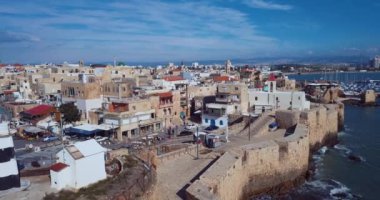 Akko, İsrail 'in tarihi kısmının havadan görünüşü