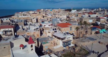 Akko, İsrail 'in tarihi kısmının havadan görünüşü