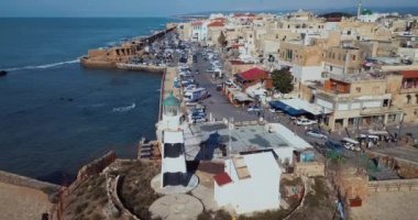 Akko, İsrail 'in tarihi kısmının havadan görünüşü
