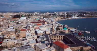 Akko, İsrail 'in tarihi kısmının havadan görünüşü
