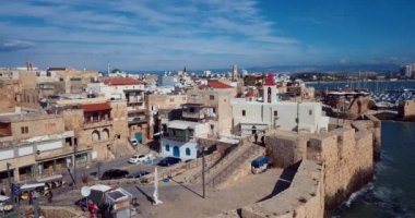 Akko, İsrail 'in tarihi kısmının havadan görünüşü