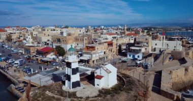 Akko, İsrail 'in tarihi kısmının havadan görünüşü