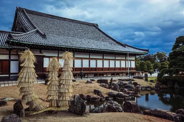 Kioto Japonia Stycznia 2020 Ładny Widok Zielony Ogród Zamku Nijo — Zdjęcie stockowe