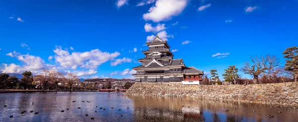 日本松本 2020年1月5日 松本城堡奇观 — 图库照片