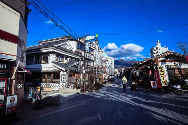 Japan Matsumoto January 2020 City Scape View Matsumoto Streets Buildings — Stock Photo, Image