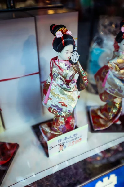 Matsumoto Japan January 2020 Japanese Traditional Dressed Doll Souvenir Shop — 스톡 사진