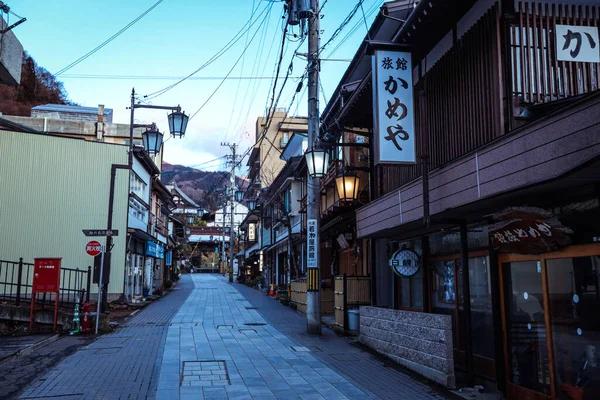 Yudanaka Japan Januar 2020 Stadtblick Auf Die Yudanaka Straßen — Stockfoto