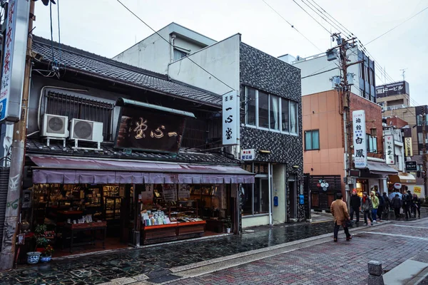 Nara Japan Januar 2020 Regen Und Trübes Stadtbild Blick Auf — Stockfoto