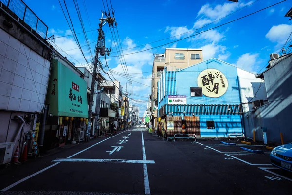 Okayama Japan Januari 2020 Stadsbilden Småstadsgatorna — Stockfoto