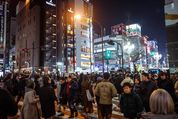 Tokio Japón Enero 2020 Turistas Gente Local Caminando Por Hermosa —  Fotos de Stock