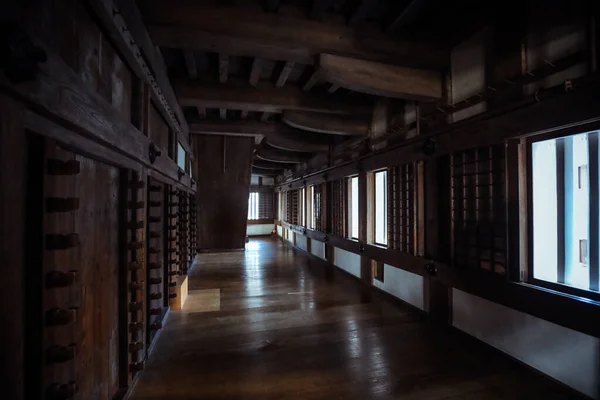 Interior Madeira Castelo Himeji Japão — Fotografia de Stock