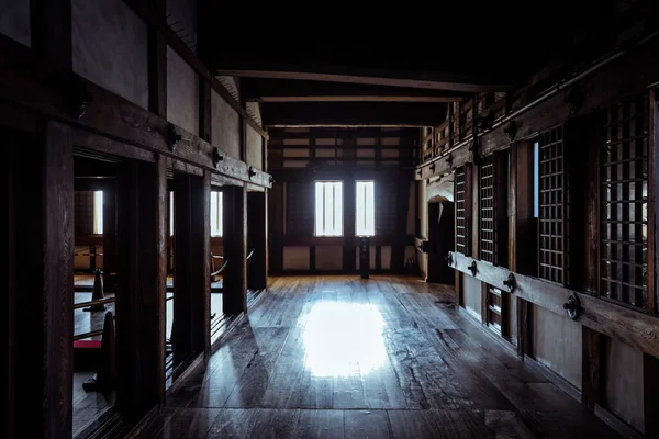 Wooden Interior in the Himeji Castle, Japan