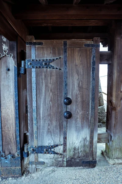 Intérieur Bois Dans Château Himeji Japon — Photo