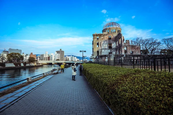 Ruinas Cúpula Bomba Atómica Corazón Hiroshima Japón — Foto de Stock