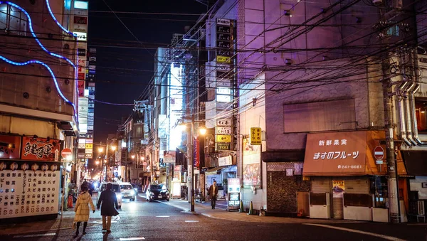 Himeji Japan Januar 2020 Menschen Gehen Auf Der Dunklen Himeji — Stockfoto