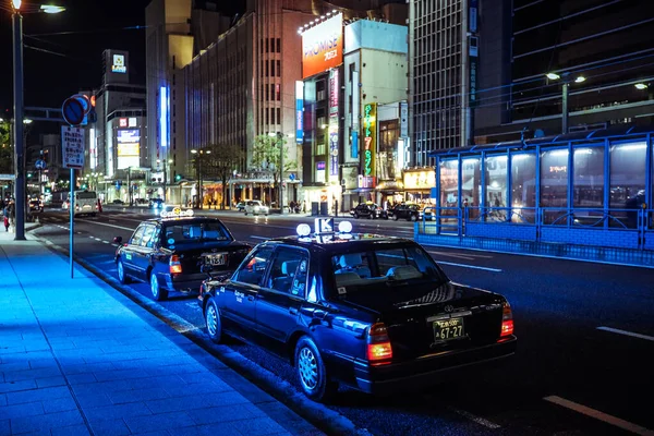 Himeji Japan Januari 2020 Japansk Bil Natten Himeji Gatan — Stockfoto