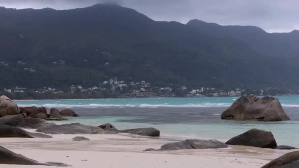 Strand Von Beau Vallon Auf Den Seychellen — Stockvideo