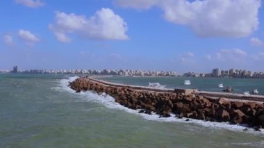 İskenderiye 'nin tekneli panoraması, Mısır