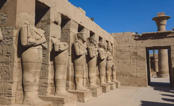 Vista Salón Las Cariátides Templo Karnak Cerca Luxor Egipto —  Fotos de Stock