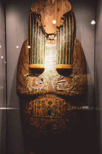 Luxor Egypt November 2020 Ancient Egyptian Exhibits Archaeological Mummification Museum — Stock Photo, Image