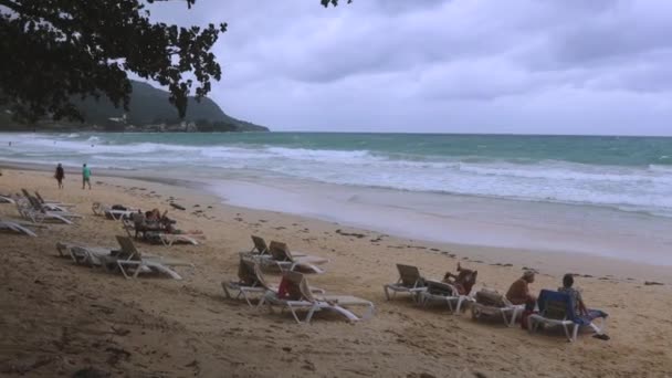 Urlop Turystów Plaży Beau Vallon Seszelach — Wideo stockowe