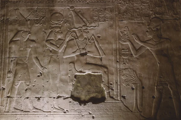 Oude Egyptische Tekening Muren Van Tempel Van Seti Ook Bekend — Stockfoto