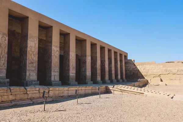 Vista Aire Libre Antiguo Templo Egipcio Seti También Conocido Como —  Fotos de Stock