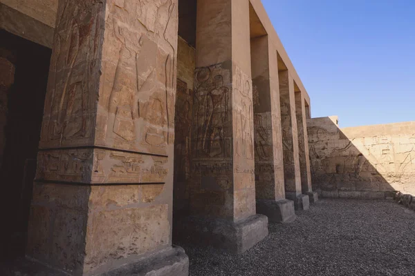 Outdoor View Ancient Egyptian Temple Seti Also Known Great Temple — Fotografia de Stock