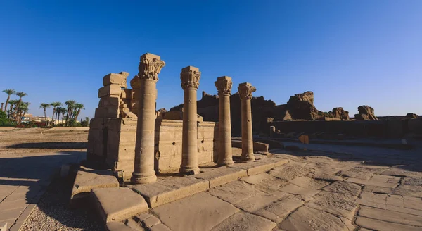 Outdoor View Ancient Egyptian Dendera Temple Complex South East Dendera — Stock Photo, Image