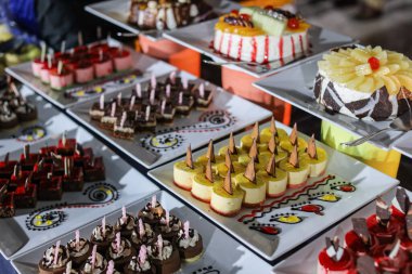 Mısır 'ın Marsa Alam Restoranı' nda self servis catering mutfağı