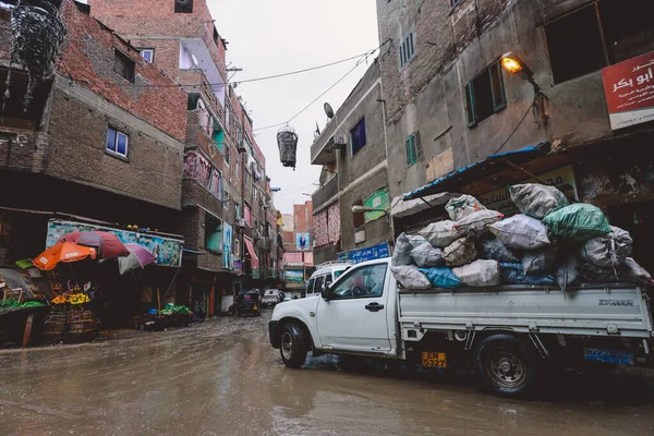 Cairo Egypt November 2020 Pictures Zabbaleen District Garbage People Local — Stock Photo, Image